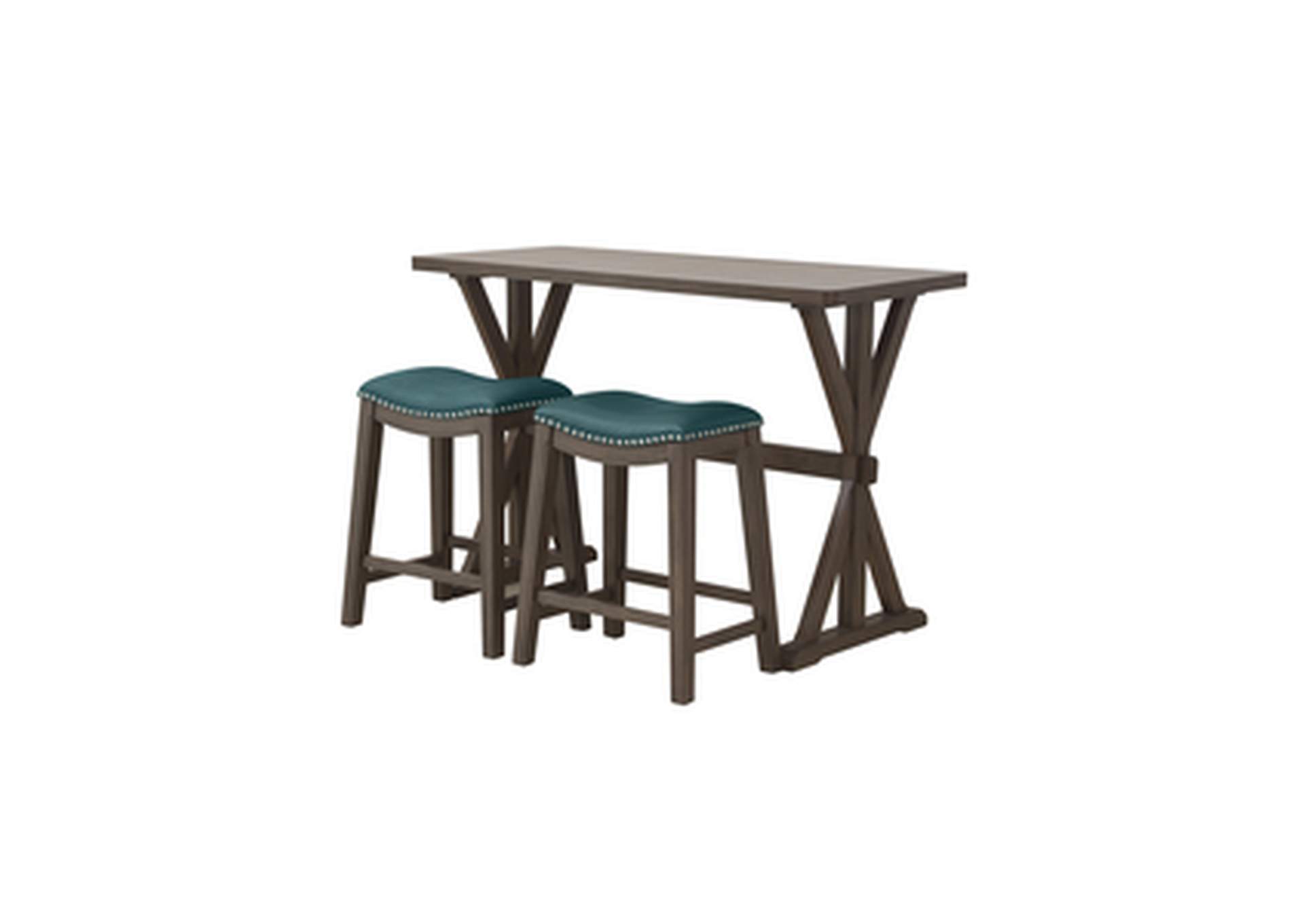 54"L Counter Height Table, 3A,Homelegance