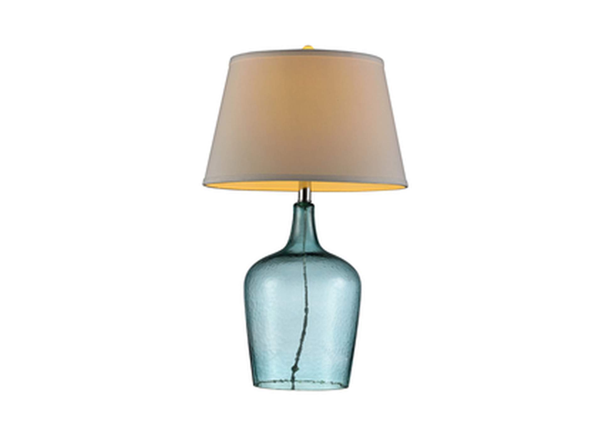 27"H Ocean Breeze Glass Table Lamp,Homelegance