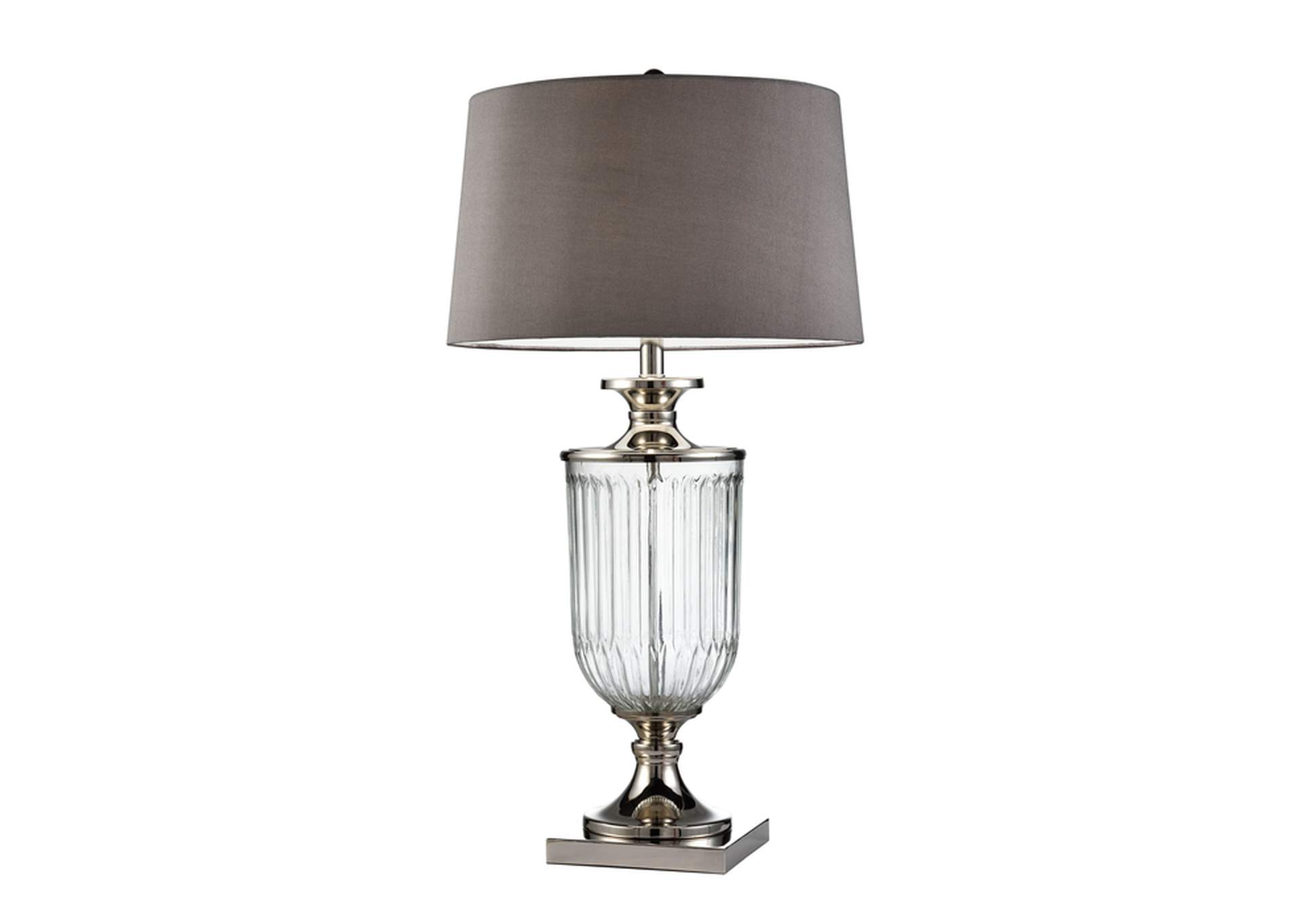 32.50"H Amelie Glass Table Lamp,Homelegance