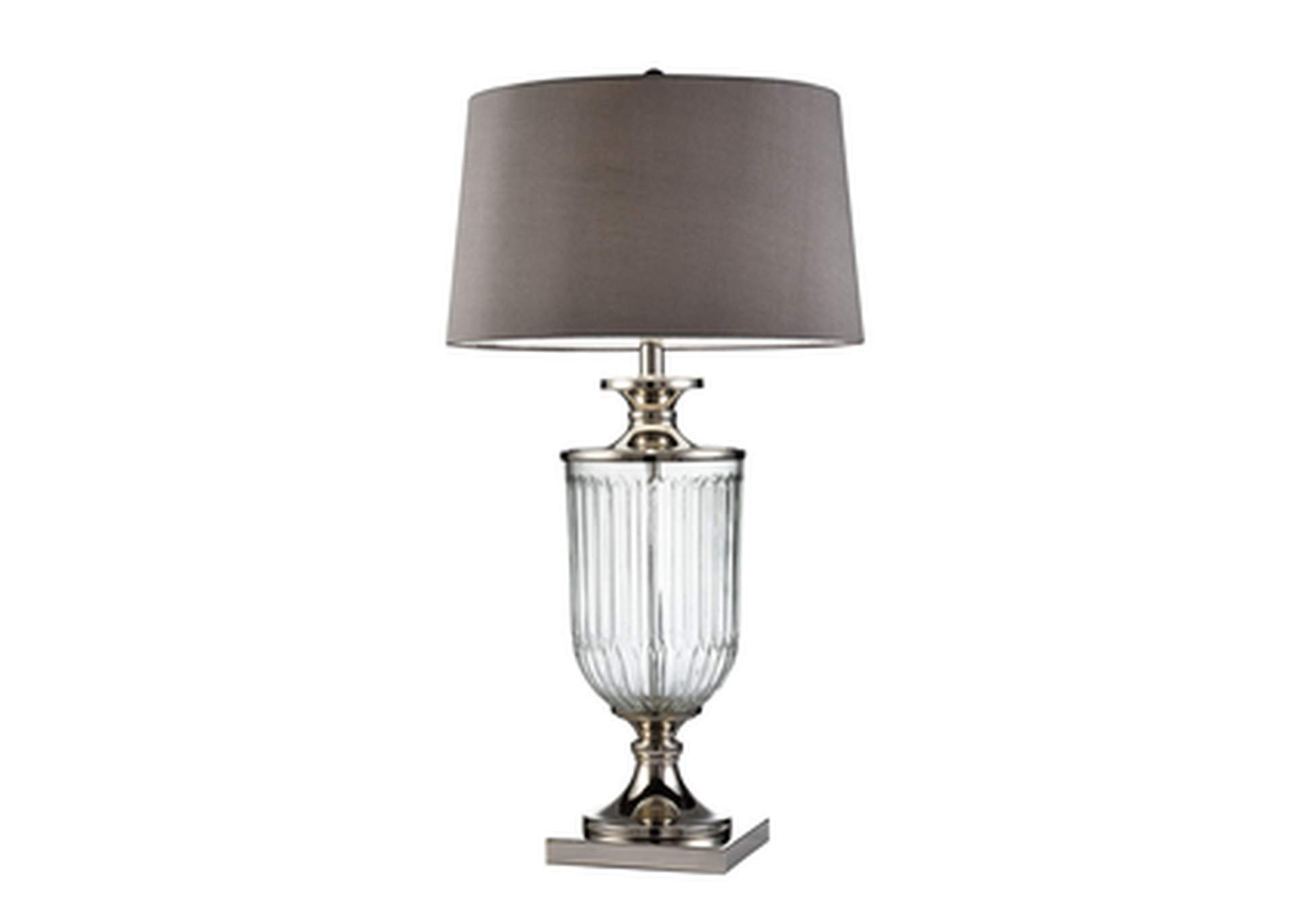 32.50"H Amelie Glass Table Lamp,Homelegance