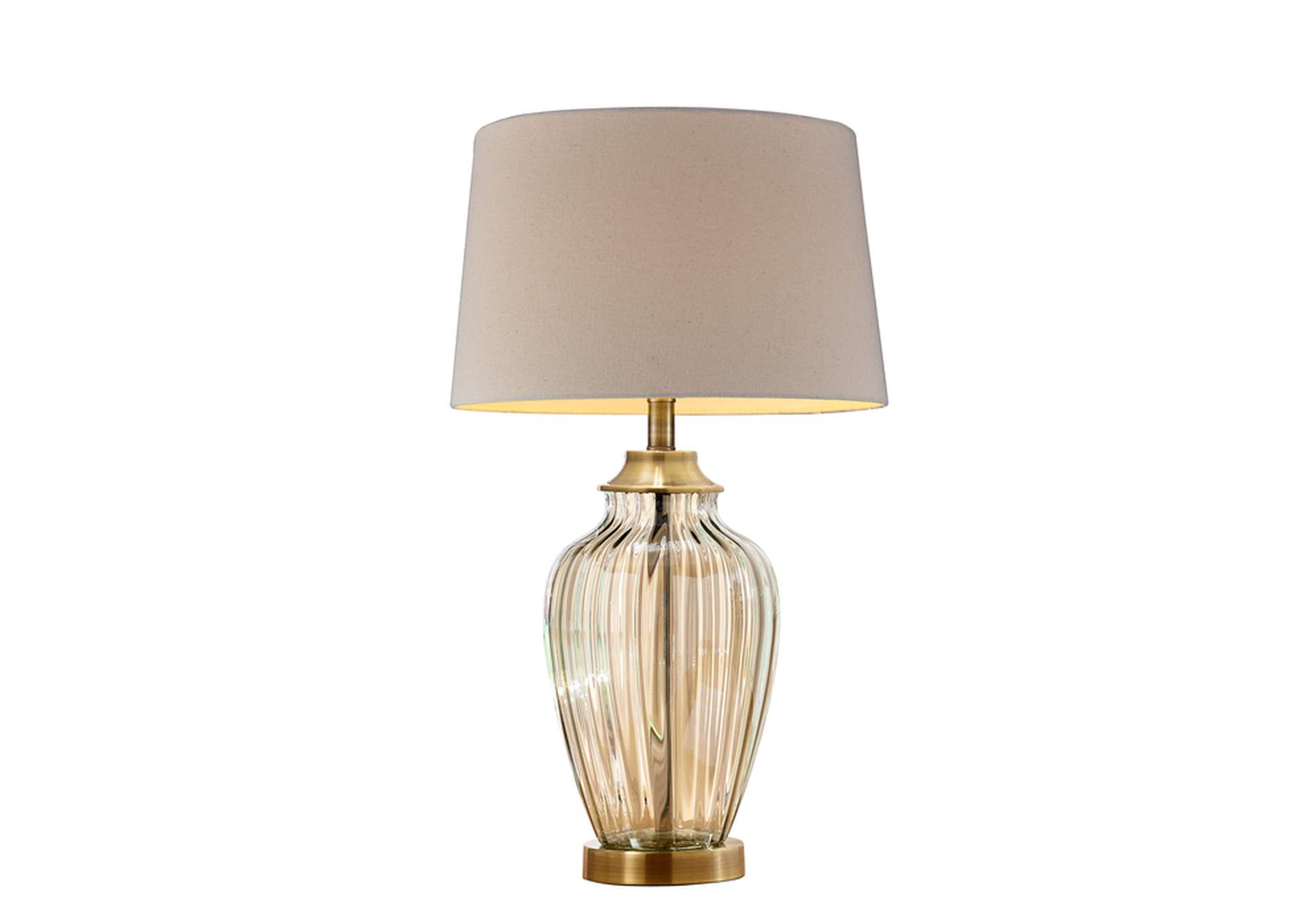 28.50"H Golden Gaze Glass Table Lamp,Homelegance