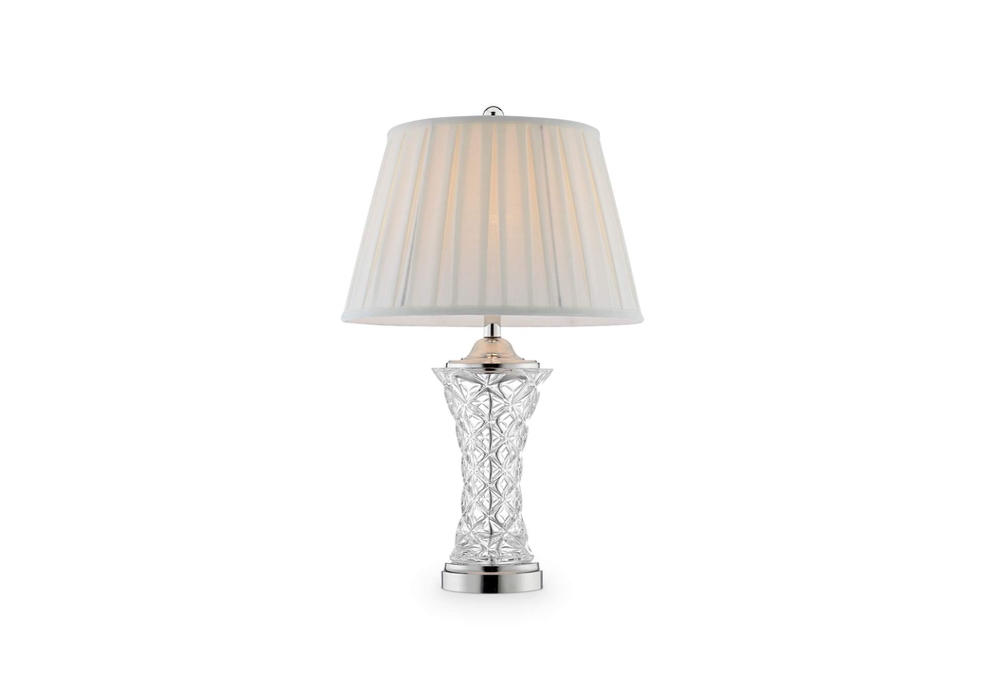 28.5" H Crystal Glass Table Lamp,Homelegance