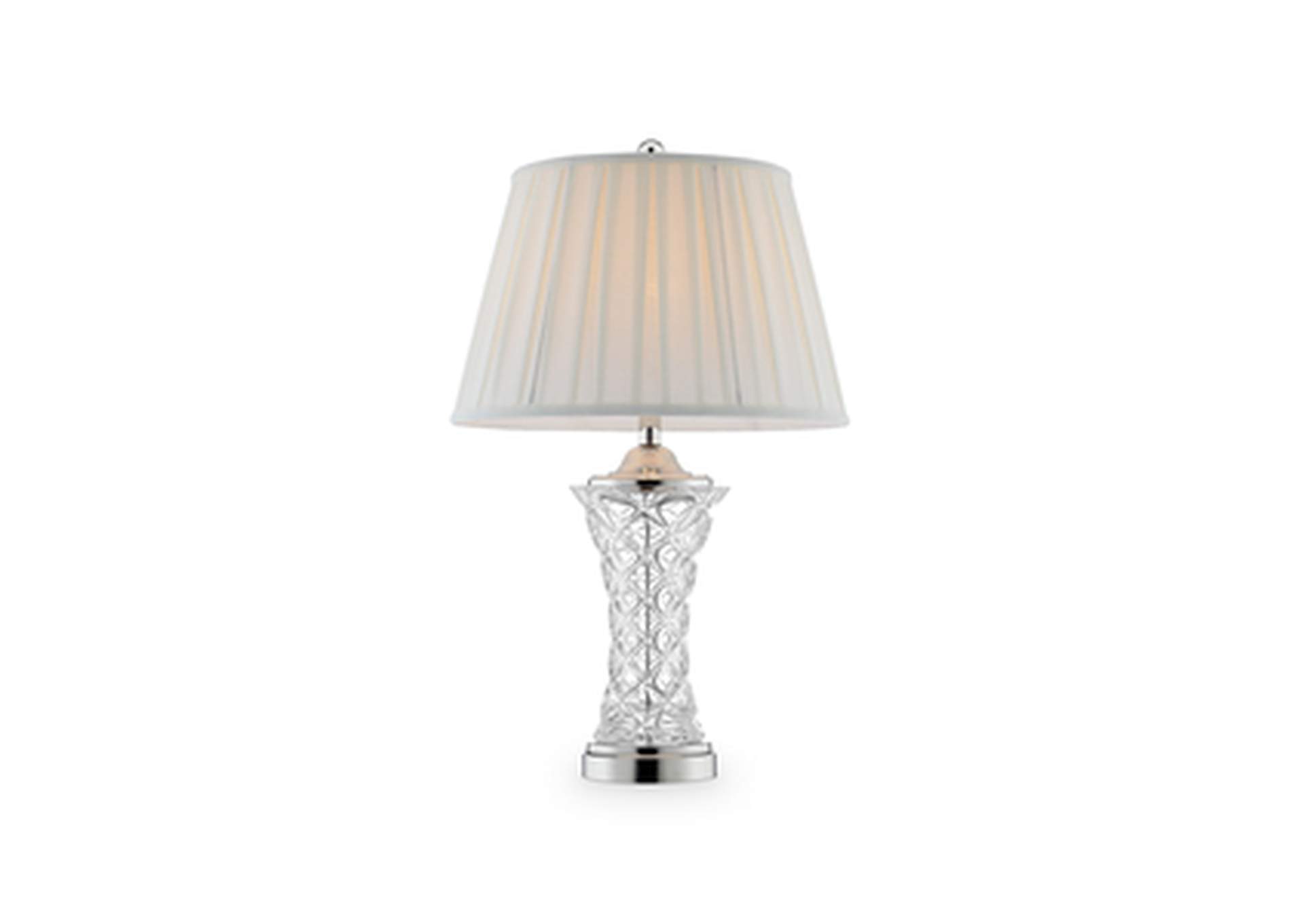 28.5" H Crystal Glass Table Lamp,Homelegance