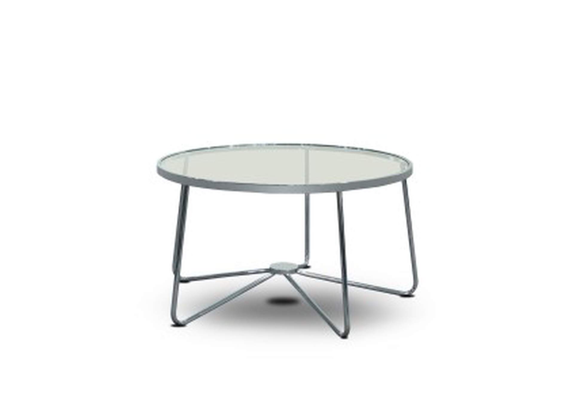 Cocktail Tables 3 Piece Occassional Table Set, Clear Glass Top W/ Chrome Legs,Homelegance