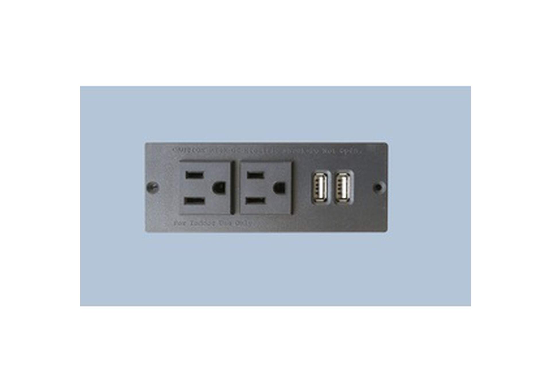 blue X Leg Night Stand W/ Usb In Blue, 3A,Homelegance