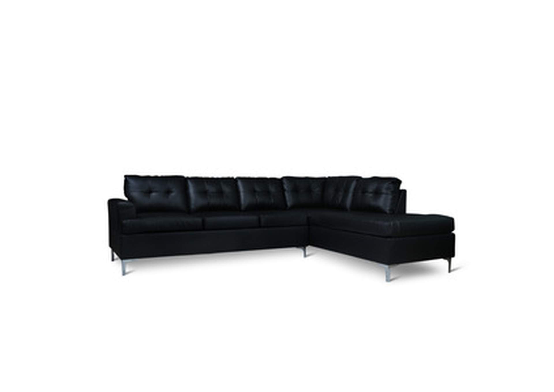 Sectionals 3-Piece Sectional With Right Chaise And Ottoman,Homelegance