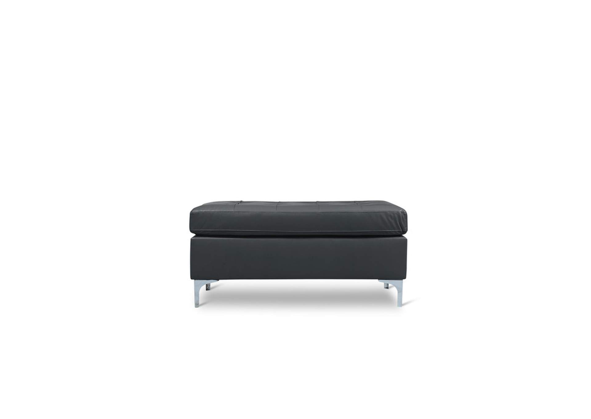 grey Ottoman W/Grey Pu,Homelegance