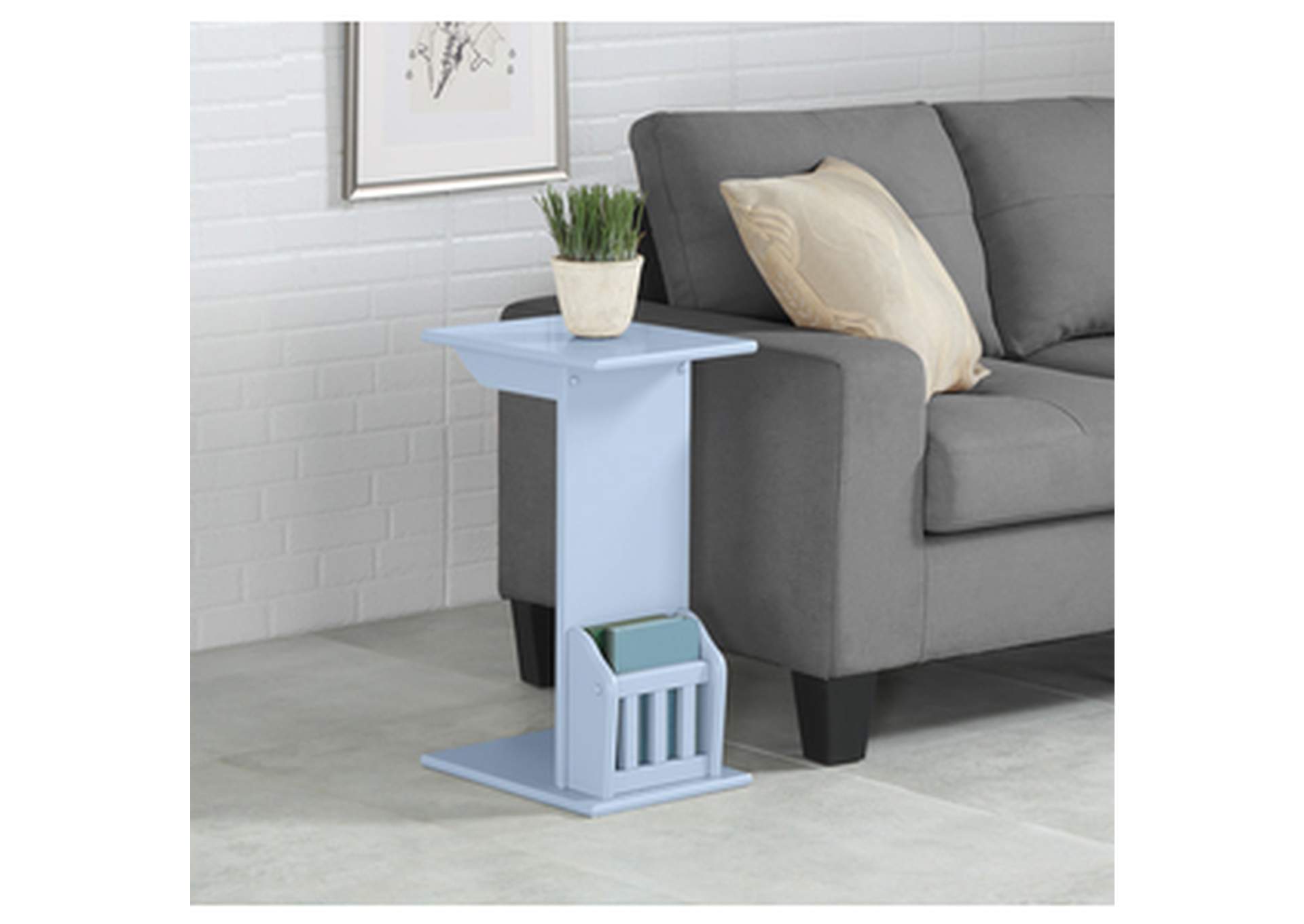 Blue Snack Table In Blue, 3A,Homelegance