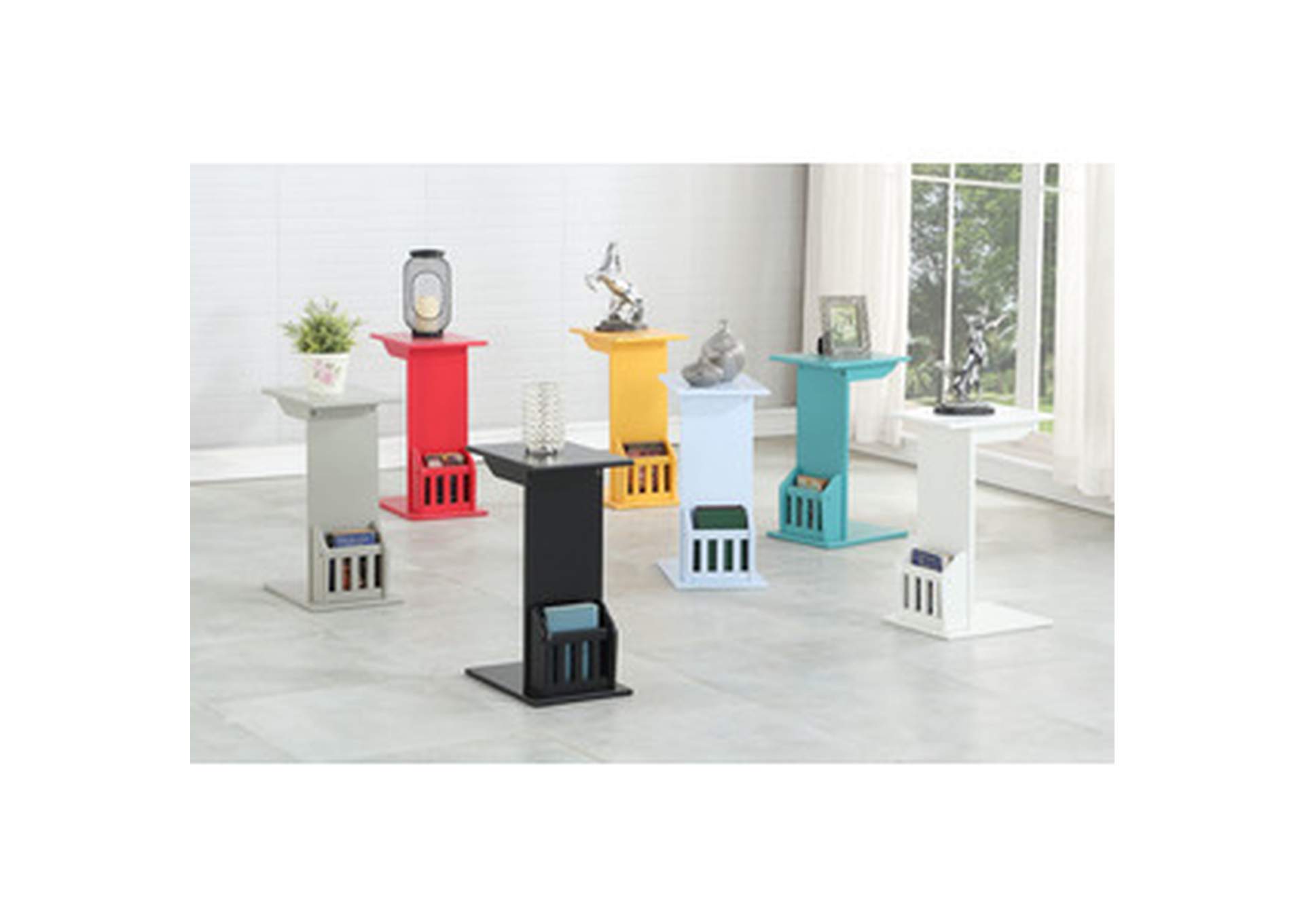 Red Snack Table In Red, 3A,Homelegance
