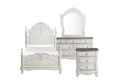 Image for Cinderella 4 Piece Twin Bedroom Set W/ Nightstand, Dresser, Mirror