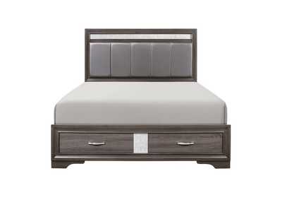 Image for Luster California King Platform Bed With Footboard Storage