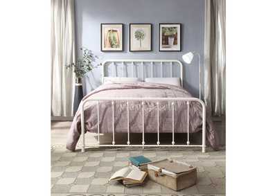 Image for White Queen Spindle Metal Bed, White, 3A
