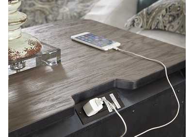 Image for Night Stand W/Power Strip, Grey