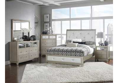 Image for Night Stand,Silver Grey