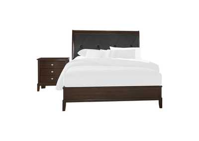 Image for Night Stand,Cherry,Rawer With Stained