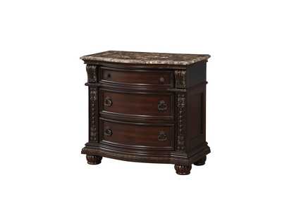 Image for Night Stand, Marble Insert, Cherry