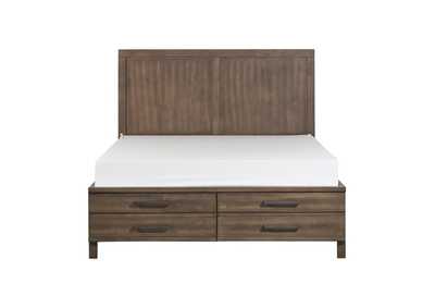 Image for Bracco Queen Platform Bed With Footboard Storage