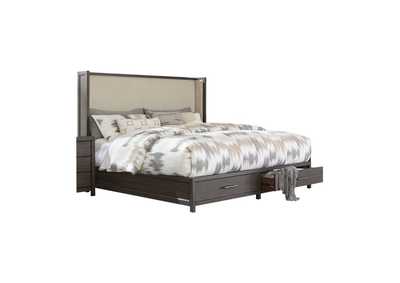 Image for Fondren Queen Platform Bed With Footboard Storage