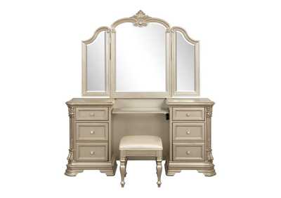 Antoinetta Vanity Dresser With Mirror