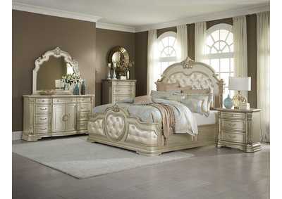 Image for Dresser, Marble Top, Champagne