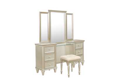 Image for Mirror & Bottom Panel & Center Glass Top