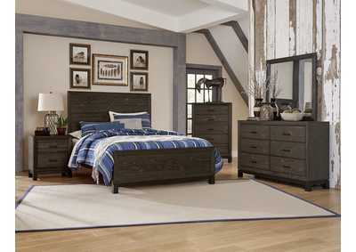 Image for Night Stand, Ant. Pine & Blk