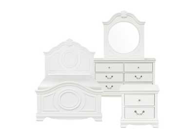 Image for Lucida 4 Piece Twin Bedroom Set W/ Nightstand, Dresser, Mirror