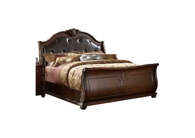 Image for Brown Queen Sleigh Bed