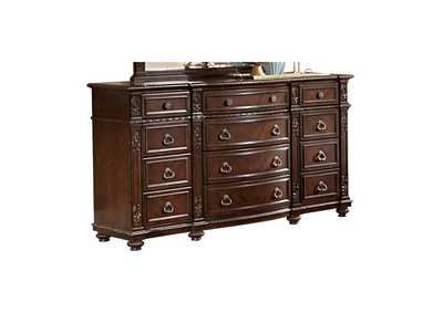 Image for Dark Brown Dresser, Marble Insert