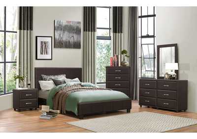Image for Brown Night Stand Dark Pvc