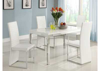 Image for Side Chair; 4 Piece/Ctn; White Pvc