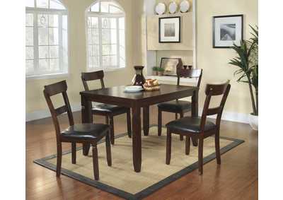 Image for 5 Piece Pack Dinette Set; Espresso