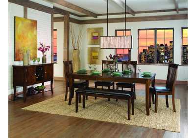 Image for Dining Table; Chrry Vnr; 18In Ext