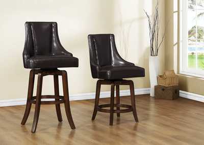 Image for Brown Counter Height Dining Chair; Swivel;