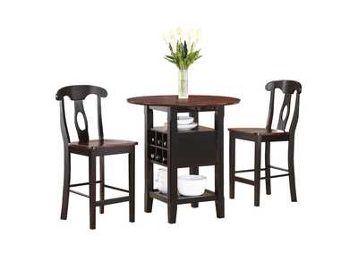 Image for Atwood Brown 3 Piece Counter Height Dining Set