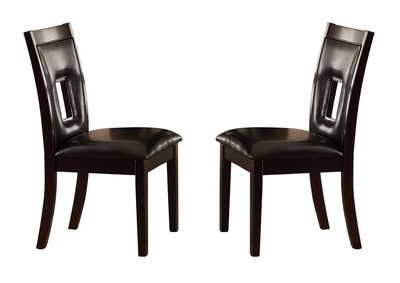 Image for Side Chair; D.Brw P/U; Keyhole