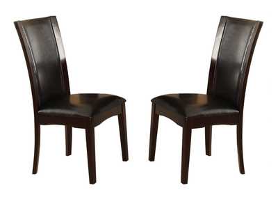 Image for Side Chair; Drk Brown P/U