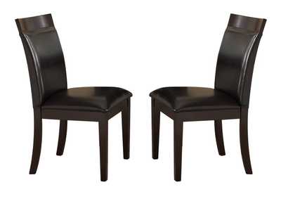 Image for Side Chair; Drk Brw P/U