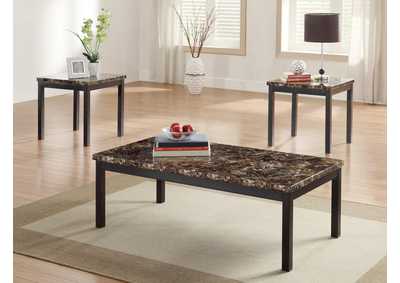 Image for 3 Piece Occ Table Set; Paper Marble
