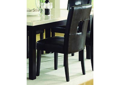 Image for Archstone Black Bi-Cast Vinyl Side Chair (Set of 2)