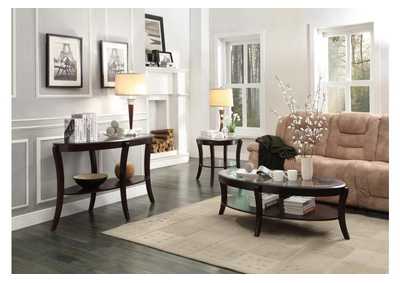 Image for Cocktail Table W/Shelf,Glass Insert