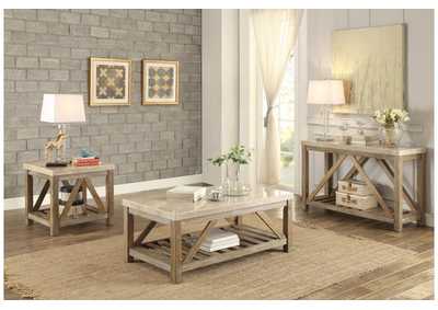 Image for Sofa Table, White Marble Top