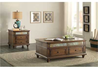 Image for End Table,1 Drawer,Ash Vnr