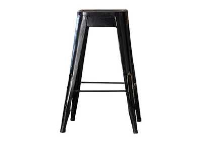 Image for Amara Black 29" Metal Stool, Black