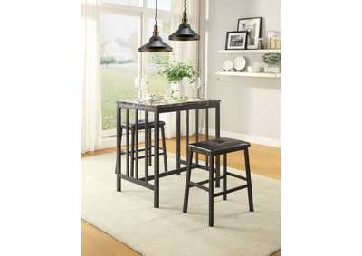 Image for 3 Piece Pk Counter Height Dining Set,3A