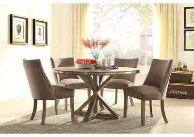 Image for Rd Pdstl Dining Table, Oak Vnr