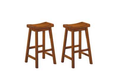 Image for Saddleback Oak 29 Pub Height Stool [Set Of 2]