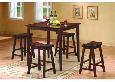 Image for 5 Piece Pack Counter Set; Distrsd Dining Chairy