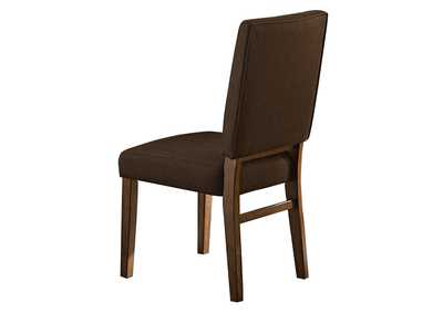 Image for Side Chair,Chocolate Fabric