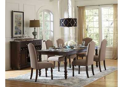 Image for Side Chair, Fabrc & Nailhd